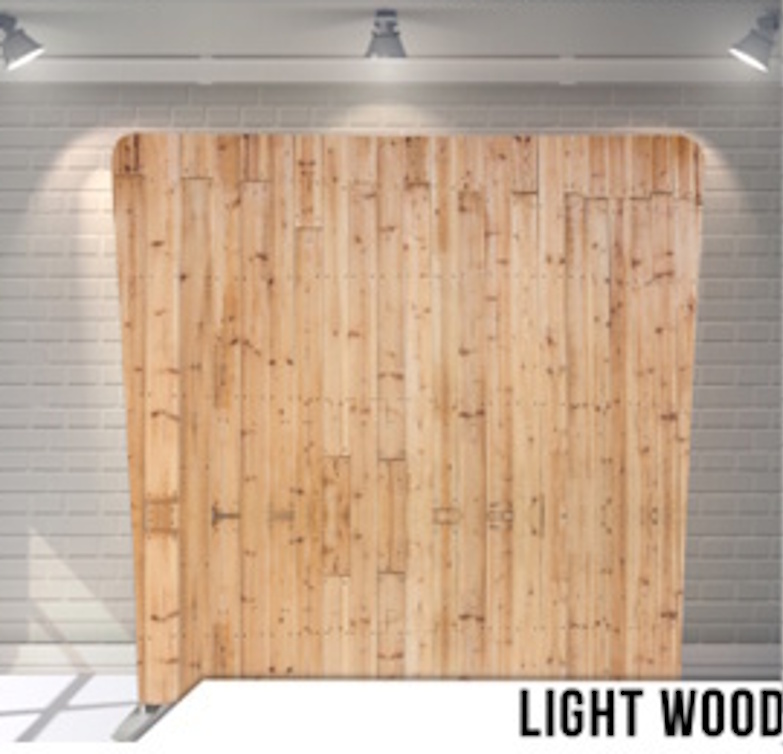 Light Wood photo booth backdrop