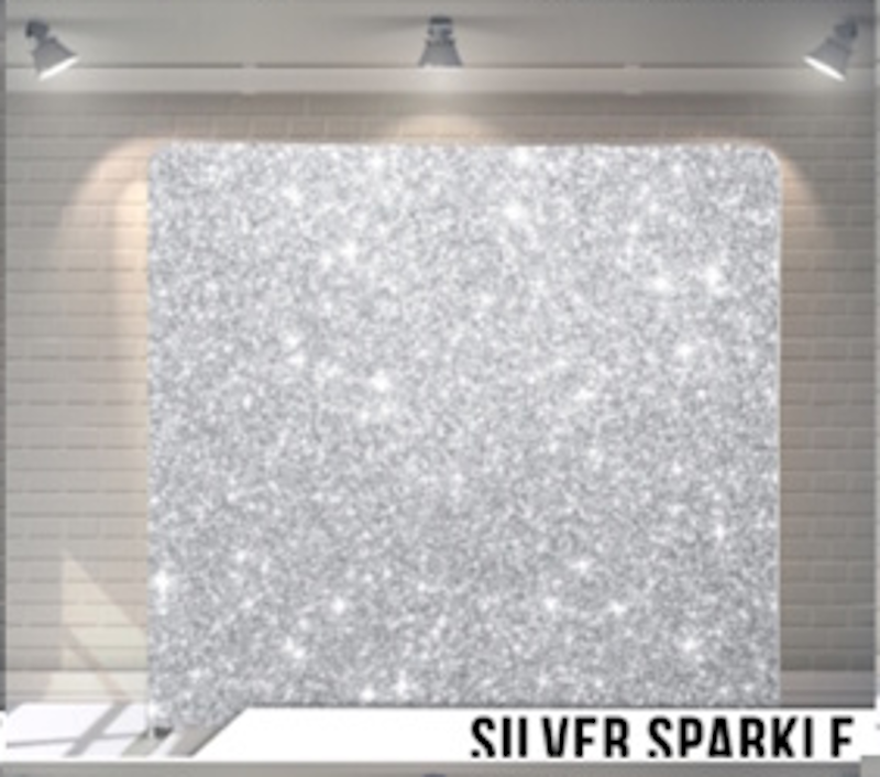 Silver Sparkle photo booth backdrop