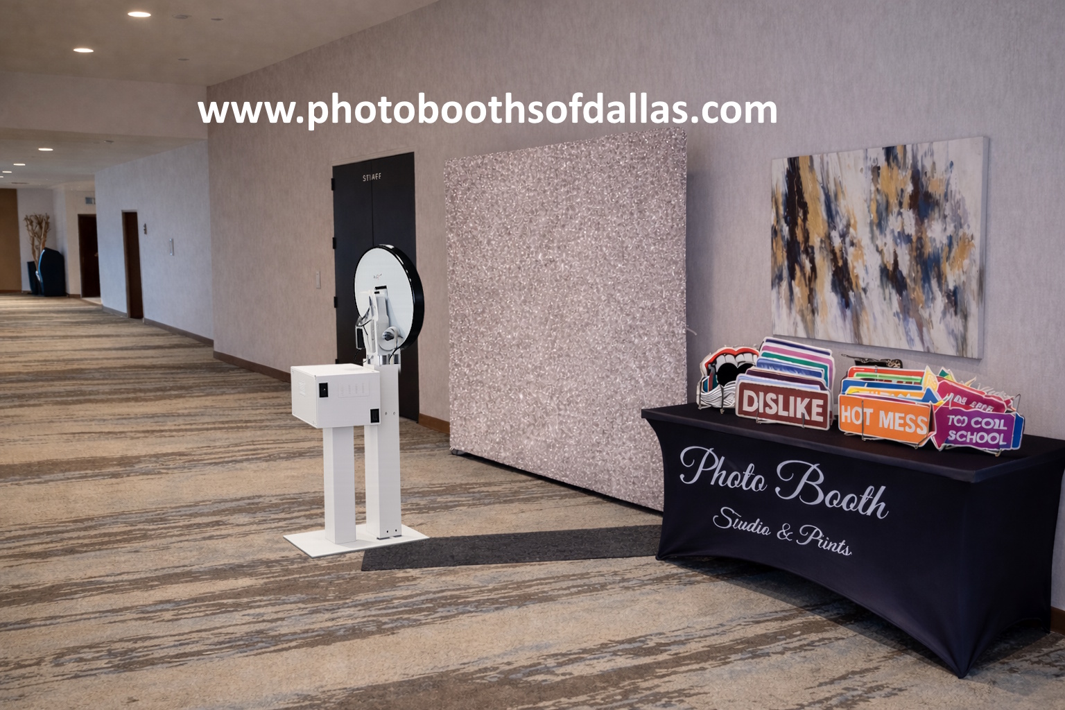 DFW company party photo booth