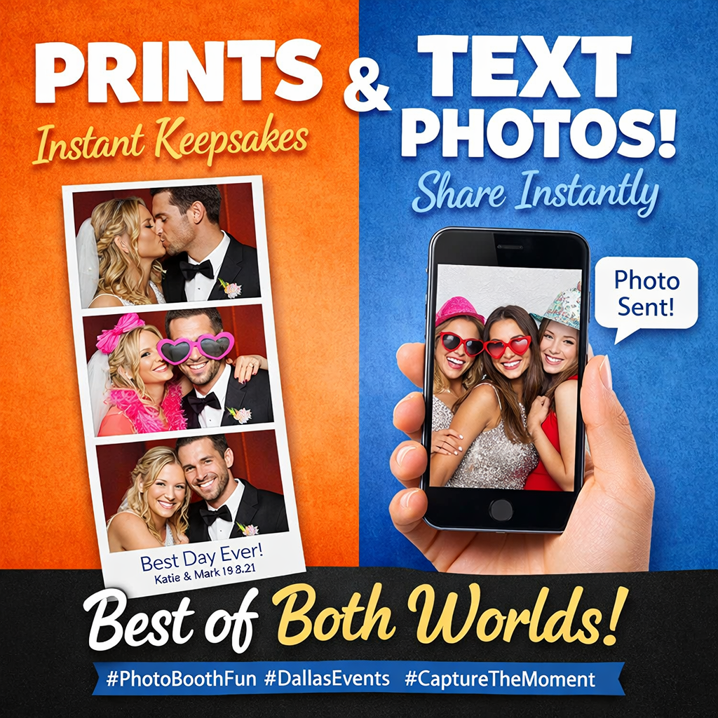 Corporate party photo booth in Dallas Fort Worth