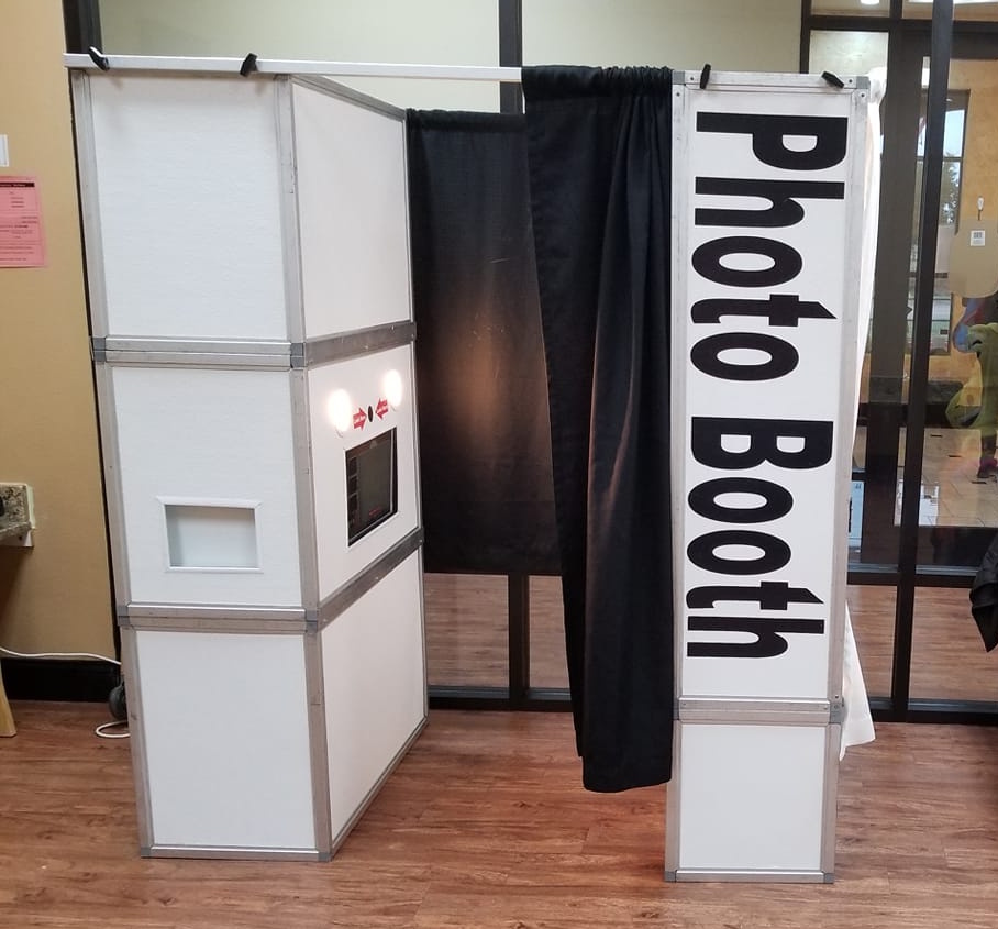 Classic enclosed photo booth rental in Dallas Fort Worth