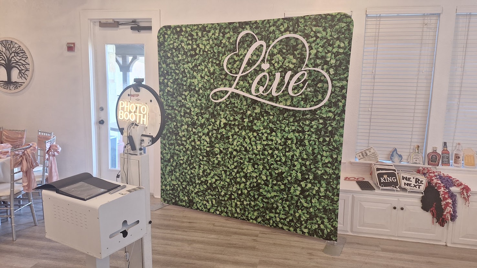 Guests enjoying a Photo Booths of Dallas wedding